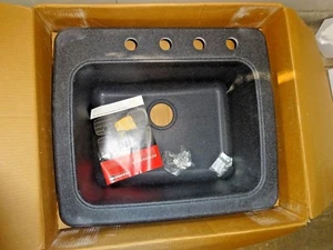 FRANKE GRANITE SSL2523-4  Undermount Single-Bowl Granite Kitchen Sink 26" X 22" - Picture 1 of 3