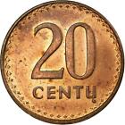 Moneta litewska Litwa 20 centów | Vytis | Rycerz | Koń | 1991