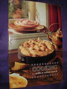 Vintage Booklet Cooking with a Velvet Touch Carnation Milk Dessert Recipes Litho - Picture 1 of 7