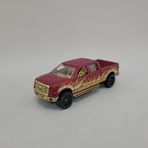 Hot Wheels 2009 Ford F-150 Heat Fleet (2011) Magenta with Flames - Picture 1 of 7