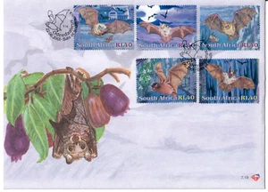 South Africa 2001 First Day Cover Bats of South Africa with 5 Values FDC 7.19 - Picture 1 of 1