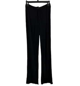 Mo & Su Black Drapey Pants Womens Small NEW Vintage Y2k - Picture 1 of 7