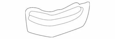 Genuine GM 1995-2005 Chevrolet GMC Astro Safari Base LT Corner Molding 15751107 - Image 1 of 2