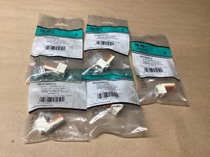 LOT OF 5 NetKey NK5E88MIW 8 Pos. 8 Wire Connector #100G141*CO - Picture 1 of 4