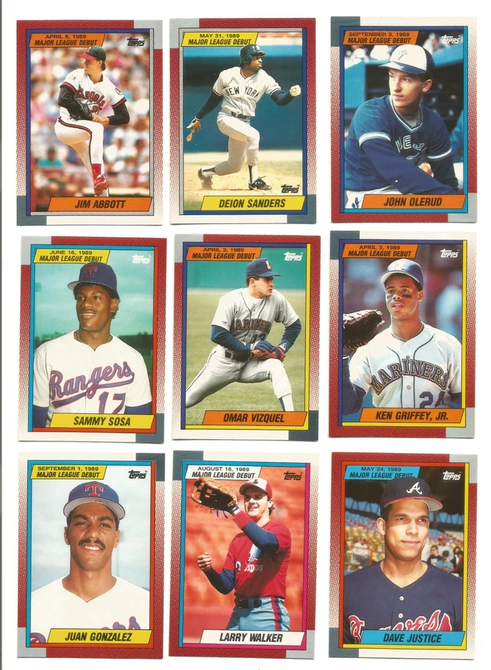 1990 Topps 1989 Major League Debut Baseball Cards - Image 1 of 1