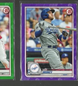 2020 Bowman Purple /250 Max Muncy #9 - Picture 1 of 1