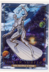 2024 Marvel Masterpieces '92 1992 Platinum Holofoil 90 Silver Surfer - Bild 1 von 2