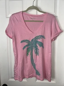 Lilly Pulitzer T-Shirt Let’s Go Coconuts Gr. M Rosa Kreuzfahrt Urlaub Strand - Bild 1 von 6