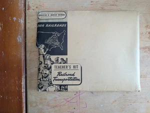 VTG 1942 Railroad Transportation Teachers Kit Association Of American Railroads - Picture 1 of 24