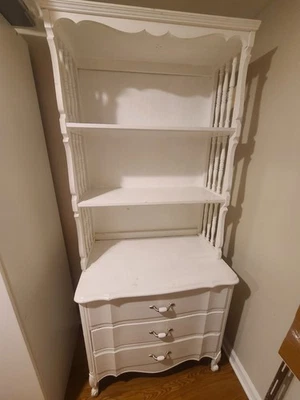 1960s Dixie French Provencal Junior Dresser, Mirror, Dresser With Shelving - Image 1 of 4