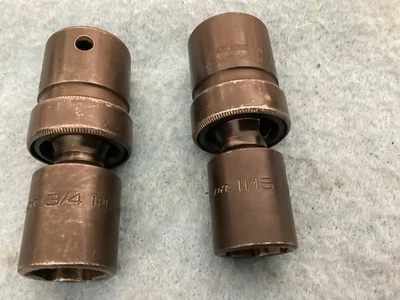 Snap On Impact Swivel Sockets 1/2 Drive 6 Pt SAE 3/4 And 11/16 - Image 1 of 4