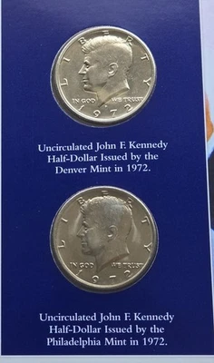 1972 D P Kennedy Half Dollar Mirror Proof Like Brilliant Uncirculated - Image 1 of 4