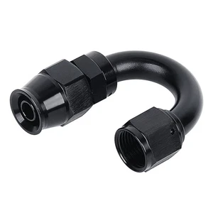 PTFE Hose End Fitting 6AN/8AN/10AN 180 Degree Adapter For PTFE Hose Line Swivel - Picture 1 of 45
