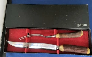 Hoffritz Messer und Gabel Hirschgeweih Servierset - Bild 1 von 12