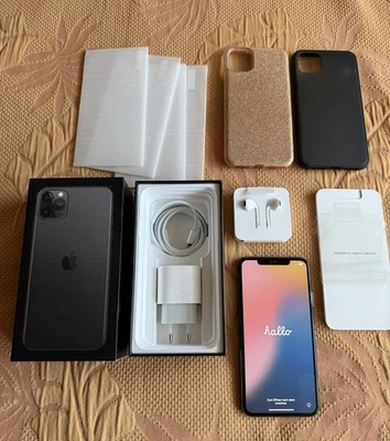 iPhone 11 Pro Max, 256GB, Space Gray. Neuwertig! Vier Panzergläser,Ovp Komplett - Bild 1 von 4