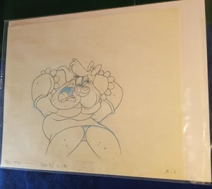 Beagle Boys Gal Disney's Sport Goofy en Soccermania ~ Dibujo de producción de anime - Imagen 1 de 4