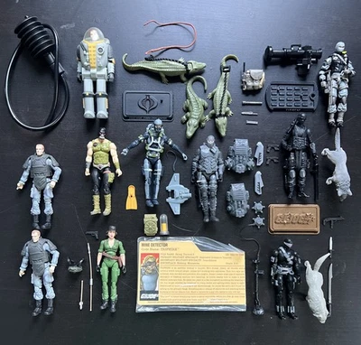 2000s Modern ROC POC 25th 50th GI Joe 3.75” Figure & Accessories Lot - Image 1 of 3