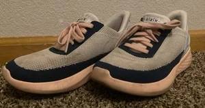 Kizik Athens Bahama Blue White Pink Hands Free Sneakers Shoe Women's Size 7W - Picture 1 of 10