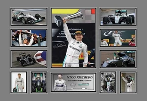 Nico Rosberg 2016 Formula 1 Champion Signed Limited Edition Memorabilia Print - Foto 1 di 36