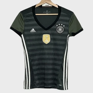 Vintage adidas Germany 2015/16 Black Away Soccer Jersey Shirt Women’s Small S - Picture 1 of 5