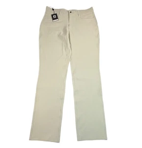 NEW - FootJoy Beige Athletic Fit Performance Golf Pants Fits 37x34, Tag 35x34 - Picture 1 of 24