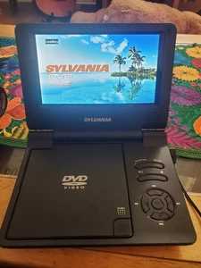 Sylvania 7” Portable DVD Player SDVD7014 Black With Power Cord. Not working. - Picture 1 of 3
