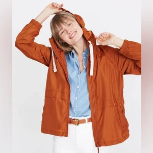 Madewell Damen Gr. L Orange Packable Regenjacke Raincheck Packable Raincoat - Bild 1 von 11