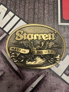 Starrett American Made USA Heavy Brass  Belt Buckle - Picture 1 of 2