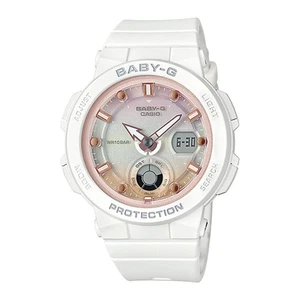 Baby-G Beach Traveler BGA-250-7A2JF Women's Shockproof Watch, White, Solar, 10A - Picture 1 of 5