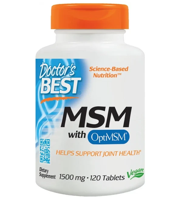 Doctor's Best MSM con OptiMSM 1500mg 120 Tab Foto 1 de 1