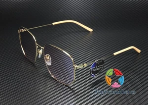 GUCCI GG0396S 004 Gold Shiny Pink Rectangular Squared 56 mm Women's Sunglasses - Picture 1 of 6