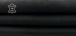 Naturel Noir Délavé Veg Brun Antique Look Bébé Veau Cuir 6sqf 1.0mm #C5235 - Picture 1 of 7