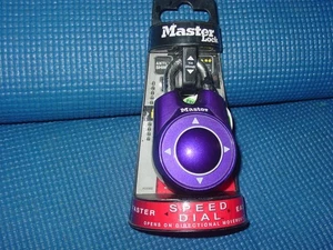 MASTER LOCK 1500ID SPEED DIAL PURPLE PADLOCK SET RESET YOUR OWN COMBINATION NEW - Picture 1 of 5