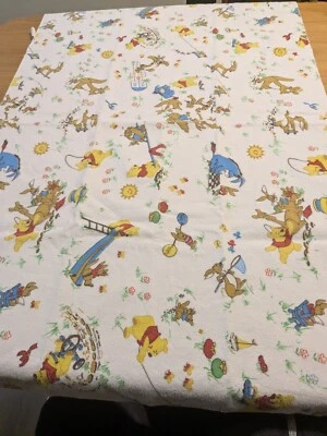 Vintage Winnie The Pooh Baby  26"x40" Receiving Blanket USA Walt Disney - Image 1 of 4