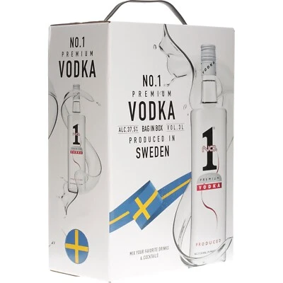 No. 1 Premium Vodka Bag in Box 3 Liter 37,5 % Vol. - Bild 1 von 2