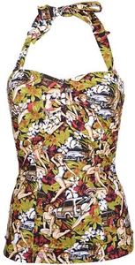 Soporte de cuello Küstenluder KENDA Pin Up Girls ALOHA AÑOS 50 EXCELENTE Rockabilly - Imagen 1 de 4