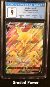 Pokemon Vivid Voltage Alakazam V CGC 9 Holo (7060) 172/185 - Bild 1 von 2