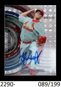 1-2017 BOWMAN HIGH TEK PROSPECTS AUTO JUNIOR FERNANDEZ CARDINALS 089/199 - Picture 1 of 1
