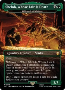 MTG - Shelob, Whose Lair is Death - Borderless - Lord of the Rings - Picture 1 of 1