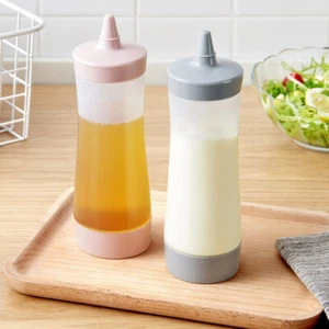 Empty Ketchup Bottle Plastic Sauce Squeeze Condiment Dispenser Containers - Picture 1 of 11