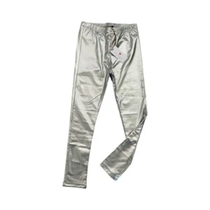 Pink Chicken Silver Lame Leggings Size 7…NWT - Picture 1 of 3