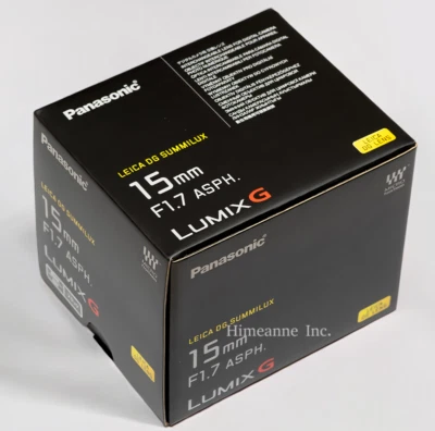 Panasonic LUMIX G 15mm f1.7 ASPH. Wide Angle Lens Micro 4/3 Camera H-X015-K - Image 1 of 4