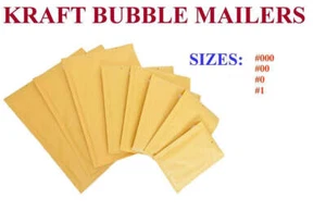 5-25/50/100/250/500/1000 Pack Kraft Mailers Padded Envelope - Picture 1 of 22
