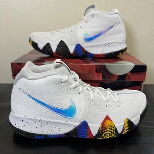 Nike Kyrie 4 NCAA Basketball Shoes White 943806-104 Mens 11 MultiColor BRAND NEW - Picture 1 of 14