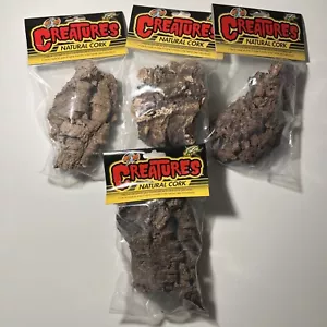 Zoo Med Creatures Natural Cork Bark- Brown : 4 Pack- Free Shipping - Picture 1 of 3