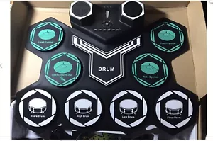 Roll Up Drum Kit Portable Digital Electronic Drum 10 Pads New From UK Stocks. - Picture 1 of 6
