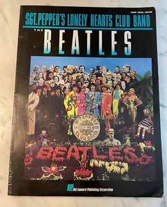 The Beatles - Sgt  Peppers Lonely Hearts Club Band Piano Guitar Vocal 1987 - Picture 1 of 9
