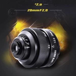 Zhongyi Mitakon 20mm F2.0 4.5X Super Macro Lens for Sony E mount A7 A6500 A6300 - Picture 1 of 12