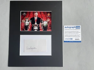 Sir ALEX FERGUSON Manchester United signed Passepartout 24x30 Autogramm + ACOA - Picture 1 of 1