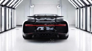 Póster fotográfico impreso decoración de pared Bugatti Chiron Noire de alta resolución - CAR2468 - Imagen 1 de 1